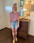 Saige Shorts in French Riviera