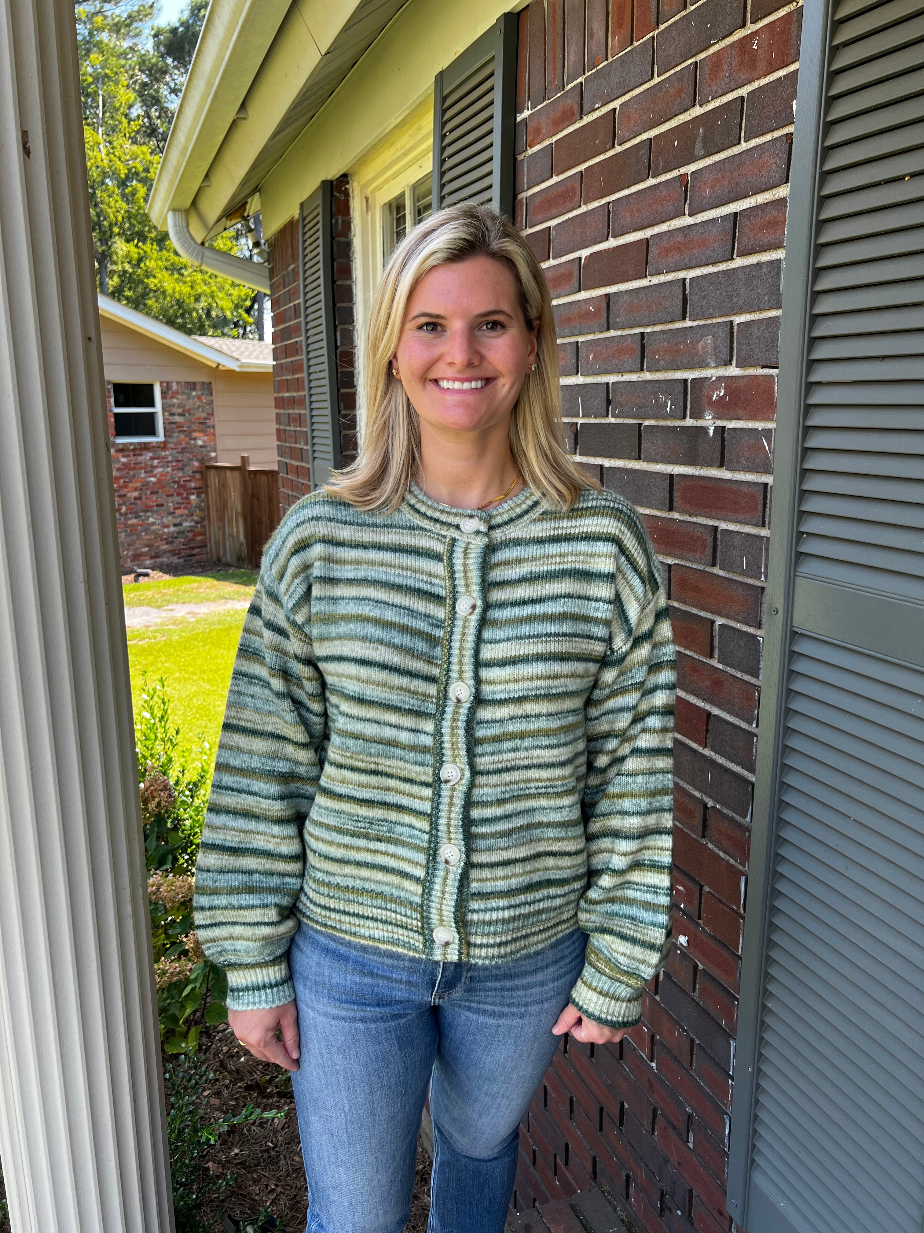 Megane Cardigan in Green