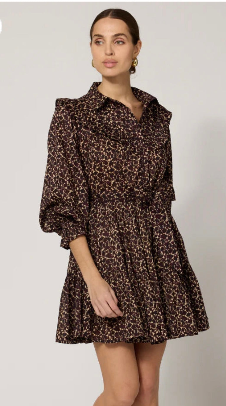 Cleobella Lotte Mini Dress in Medici