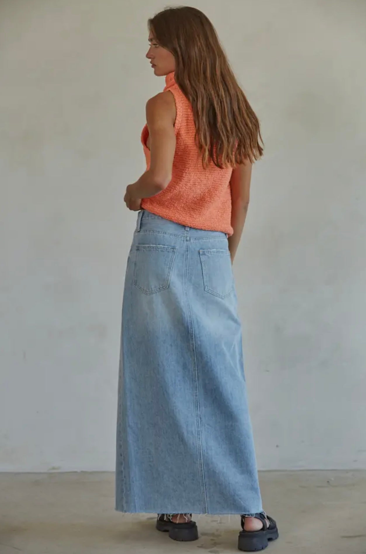 Willow Top in Salmon